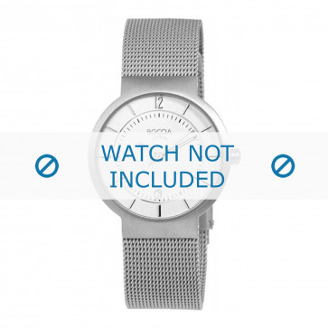 Boccia bracelet de montre 3123-08 (BO3123-08-40TIT) Titane Argent