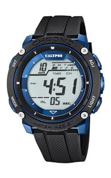 Bracelet de montre Calypso K5820 / K5820-2 / K5820-3 / K5820-4 Caoutchouc Noir 24mm