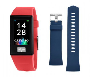 Bracelet de montre Montre intelligente Calypso K8500-4 Plastique Bleu 13mm