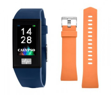 Bracelet de montre Montre intelligente Calypso K8500.5 Plastique Orange 13mm