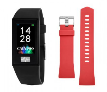 Bracelet de montre Montre intelligente Calypso K8500.6 Plastique Rouge 13mm