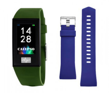 Bracelet de montre Montre intelligente Calypso K8500-8 Plastique Bleu 13mm