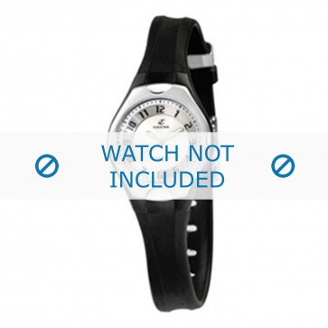 Bracelet de montre Calypso K5163-2 Caoutchouc Noir 8mm