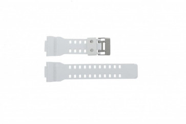 Casio bracelet de montre GA100A-7AW En caoutchouc Blanc 27mm 
