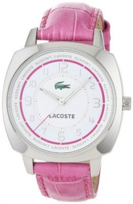Bracelet de montre Lacoste 2000599 / LC-47-3-14-2233 Cuir croco Rose 18mm