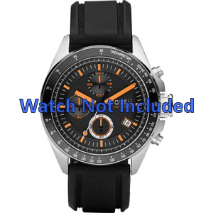 Bracelet de montre Fossil CH2647 Silicone Noir 22mm