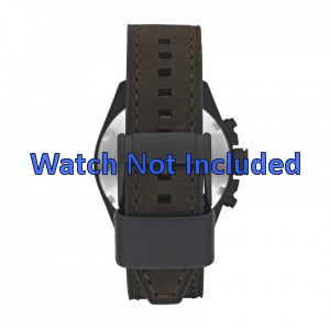Fossil bracelet de montre CH2804 Cuir Brun 22mm + coutures brunes