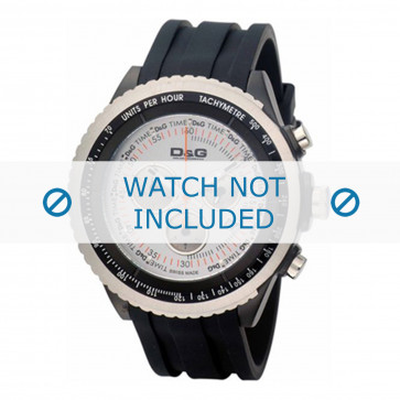 Dolce & Gabbana bracelet de montre DW0380 Plastique Noir