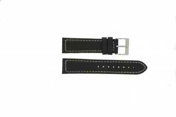 Bracelet de montre Davis BB1020 Cuir Noir 22mm