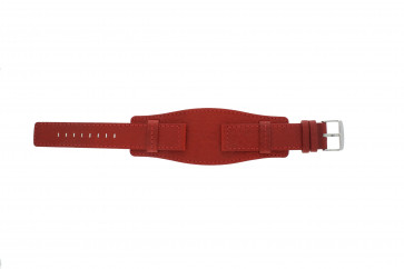 Davis bracelet de montre B0223 Cuir Rouge 20mm 