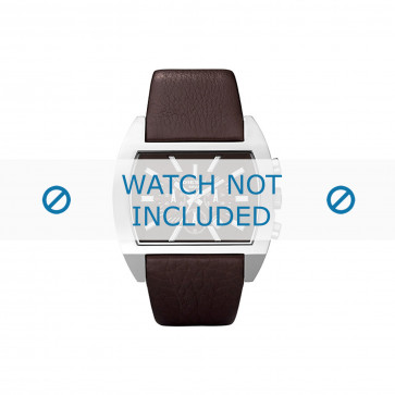 Diesel bracelet de montre DZ4138 Cuir Brun foncé