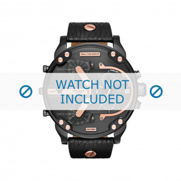Bracelet de montre Diesel DZ7350 Cuir Noir 28mm