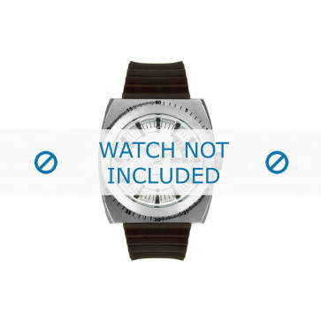 Diesel bracelet de montre DZ1249 Silicone Brun 28mm