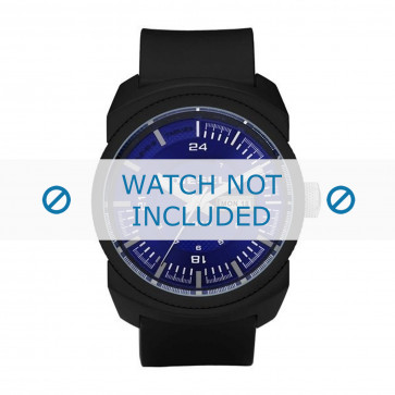 Diesel bracelet de montre DZ1407 Silicone Noir 26mm