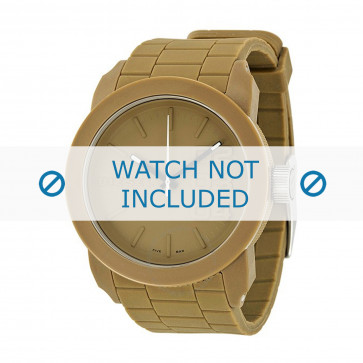 Diesel bracelet de montre DZ1532 Silicone Beige 24mm