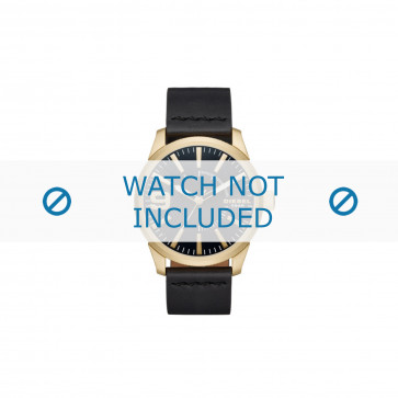 Bracelet de montre Diesel DZ1801 Cuir Noir 24mm