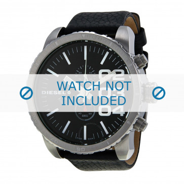 Bracelet de montre Diesel DZ4208 / DZ7360 Cuir Noir 26mm