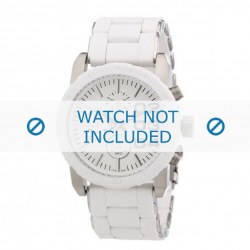 Diesel bracelet de montre DZ5306 Acier inoxydable Blanc 22mm
