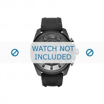 Bracelet de montre Diesel DZ4378 Silicone Noir 26mm