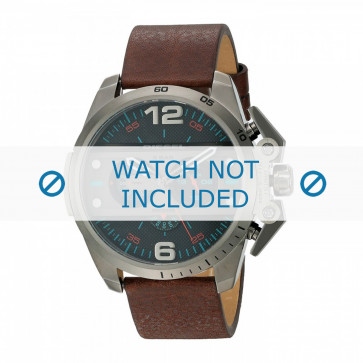 Bracelet de montre Diesel DZ4387 Cuir Brun 24mm