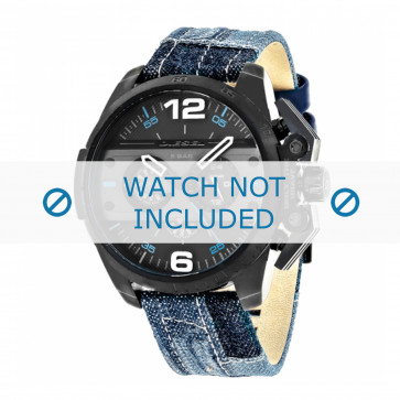 Bracelet de montre Diesel DZ4397 Textile Bleu 24mm