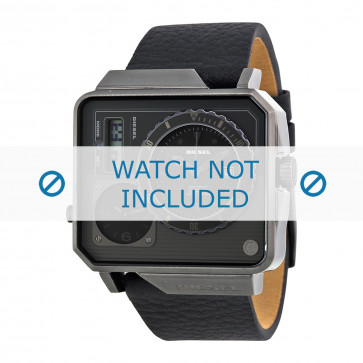 Diesel bracelet de montre DZ7241 Cuir Noir 28mm
