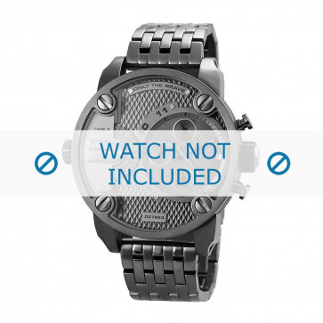 Diesel bracelet de montre DZ7263 Métal Gris anthracite 24mm