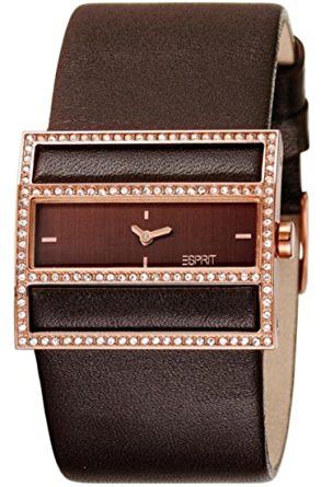 Bracelet de montre Esprit ES-103072003 Cuir Brun foncé 30mm