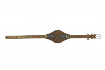 Fossil bracelet de montre ES-3060 Cuir Brun foncé 8mm 