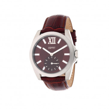 Bracelet de montre Esprit ES103592004 Cuir croco Brun 21mm