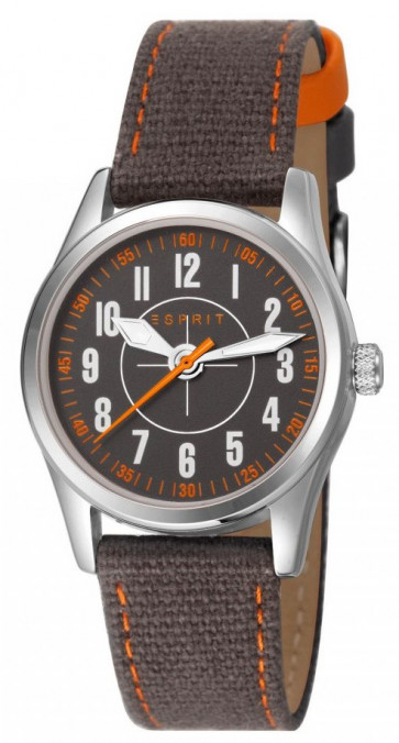 Bracelet de montre Esprit ES103444004 Cuir/Textile Brun 16mm