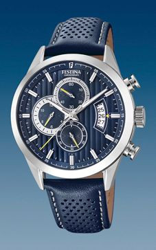 Bracelet de montre Festina F20271-5 Cuir Bleu 21mm