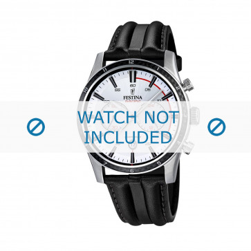 Bracelet de montre Festina F16874-1 Cuir Noir 24mm