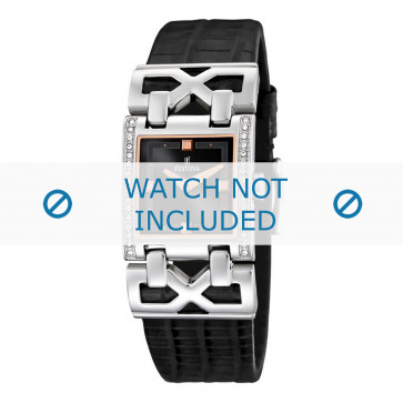 Bracelet de montre Festina F16465-3 / F16465-6 Cuir Noir 23mm