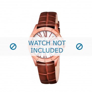Festina bracelet de montre F16930-3 Cuir croco Brun 16mm