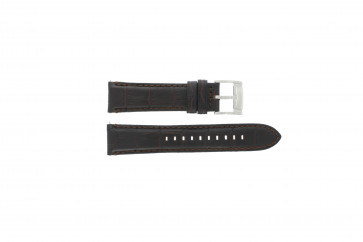 Fossil bracelet de montre FS4672 Cuir Noir 22mm + coutures défaut