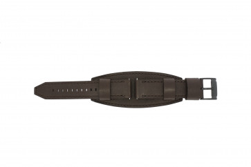 Fossil bracelet de montre JR1365 Cuir Brun foncé 22mm 