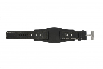 Fossil bracelet de montre JR9991 / AM3696 Cuir Noir 24mm 