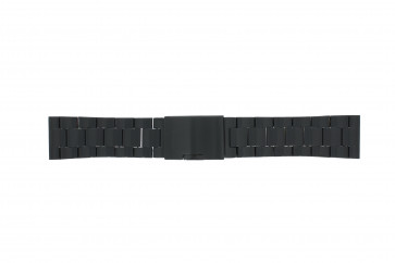 Fossil bracelet de montre FS4552 / FS4718 / FS4719 / JR1356 Métal Noir 24mm