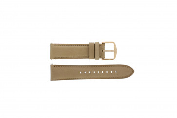 Bracelet de montre Fossil FTW2102 / Q Wander Cuir Beige 22mm