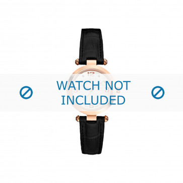 Guess bracelet de montre X17012L1 Cuir Noir 20mm + coutures noires