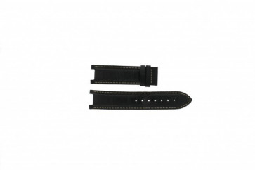 Guess bracelet de montre GC31000G2 / GC30000 / GC30000G1  Cuir Noir 21mm + coutures blanches
