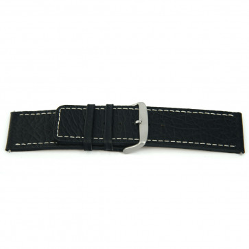 Bracelet de montre en cuir noir 30mm H79
