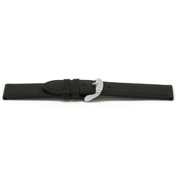 Bracelet de montre cuir noir 20mm EX-G129