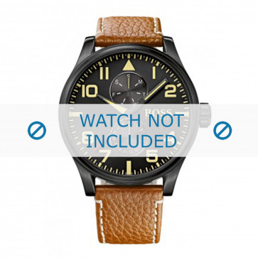 Bracelet de montre Hugo Boss HB1513082 / HB-88-1-34-27 / HB-88-1-34-2733 Cuir Cognac 24mm