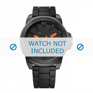 Hugo Boss bracelet de montre HO1513004 / HB-221-1-34-2625 Caoutchouc Noir 24mm