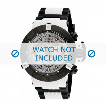 Invicta bracelet de montre 0933 Plastique Blanc 29mm