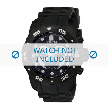 Invicta bracelet de montre 6986-INV Plastique Noir