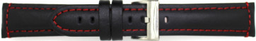 Bracelet de montre Universel 393.01.06 Cuir Noir 24mm