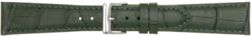 Bracelet de montre Poletto 454.09.22 Cuir Vert 22mm